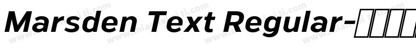 Marsden Text Regular字体转换